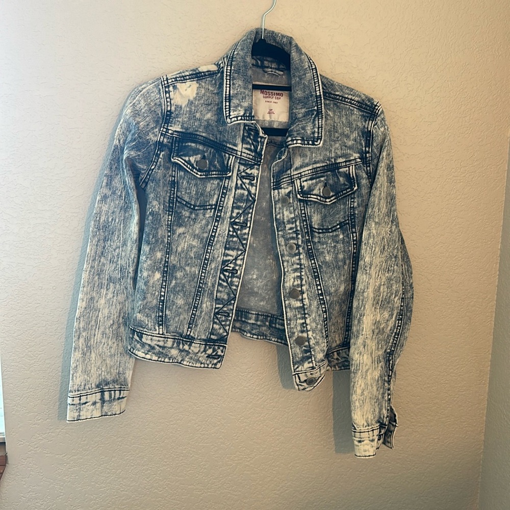 White washed jean jacket